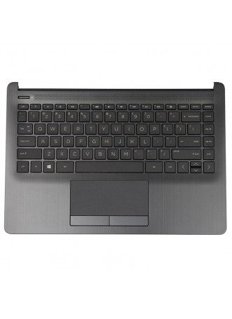 New HP Pavilion 14-CF 14S-CF 14-DF 14-DK 14S-DK HP 14Z-DK Series Palmrest Keyboard TOP COVER ASH SILVER W/KB ASH SILVER US